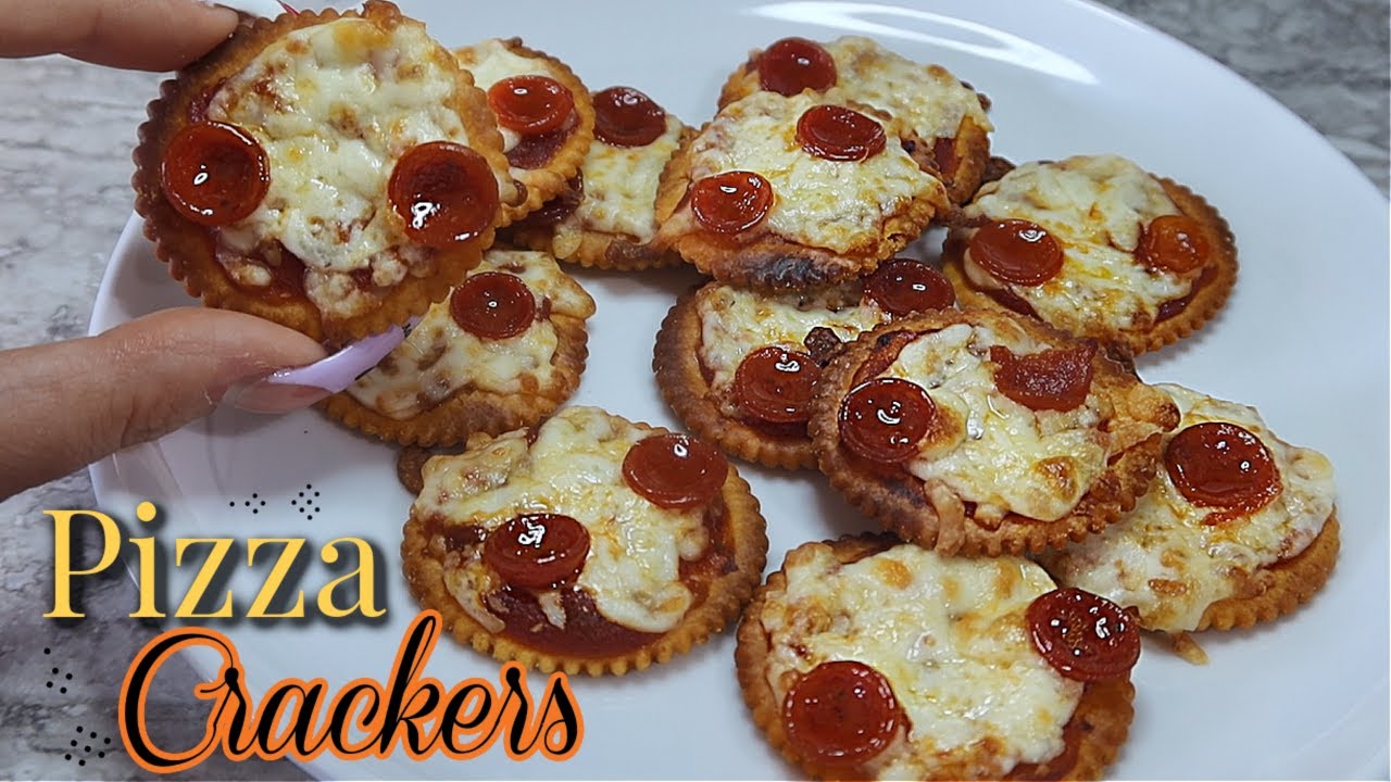 2 Bite Pizza Crackers Recipe | EASY Recipes
