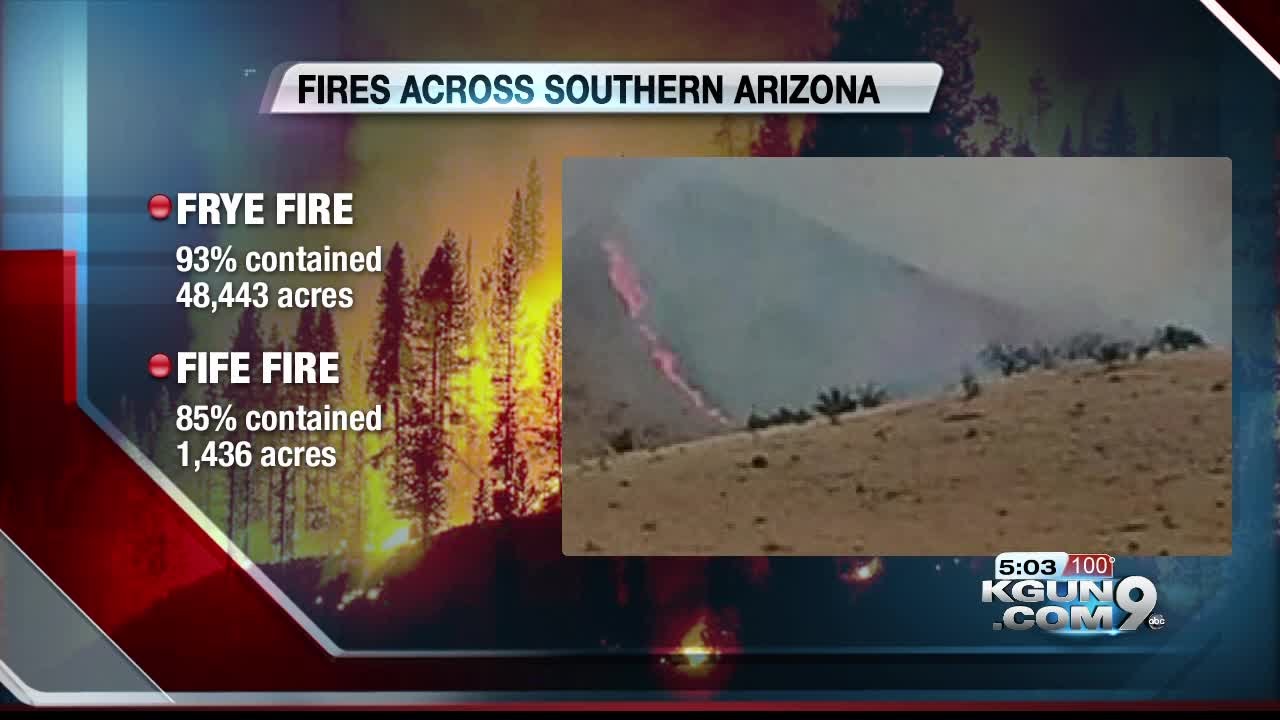 Frye Fire nearing full containment