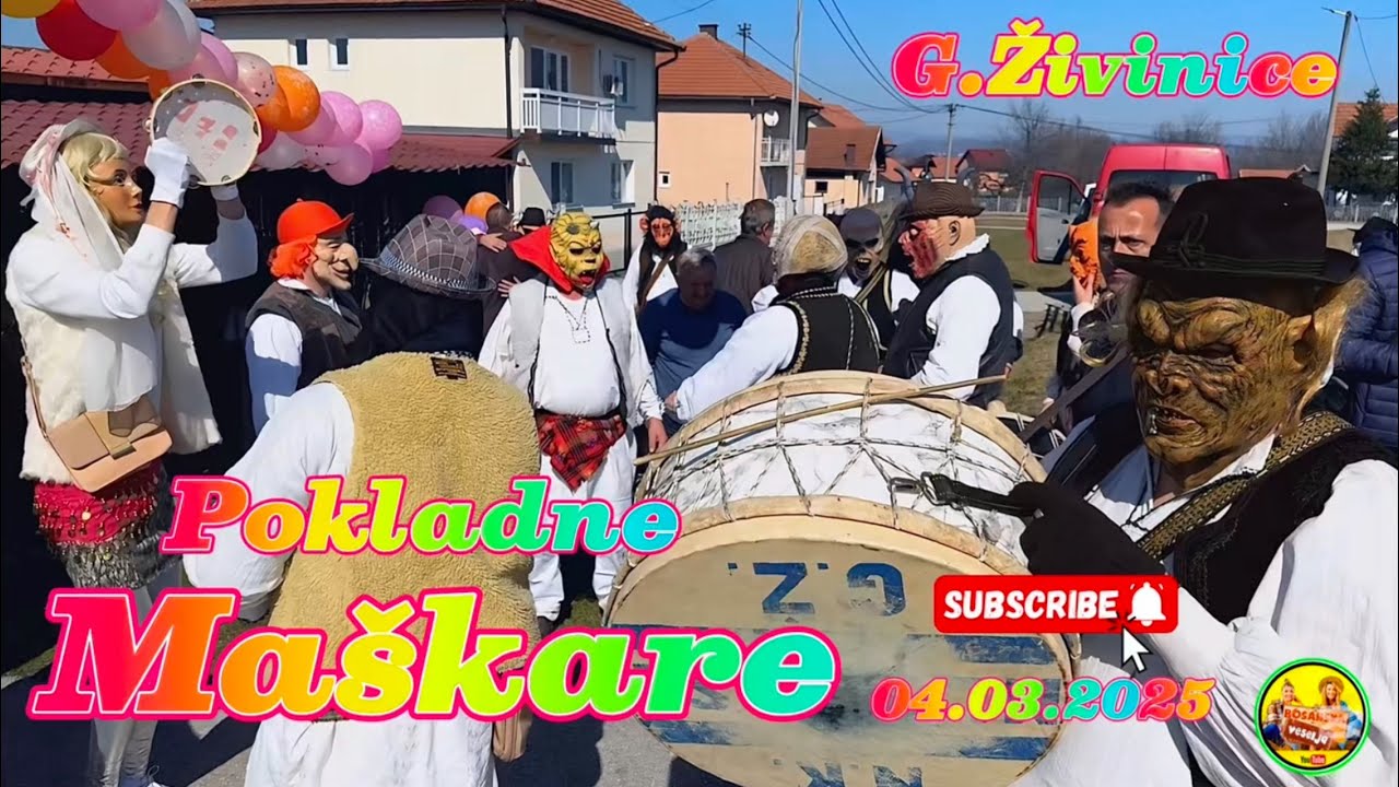 Tradicionalne👺pokladne Maškare👹Živinice - Grabik /04.03.2025/