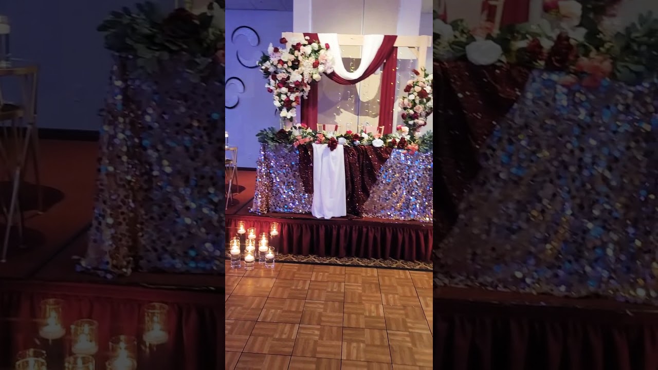Burgundy & Gold Wedding!
