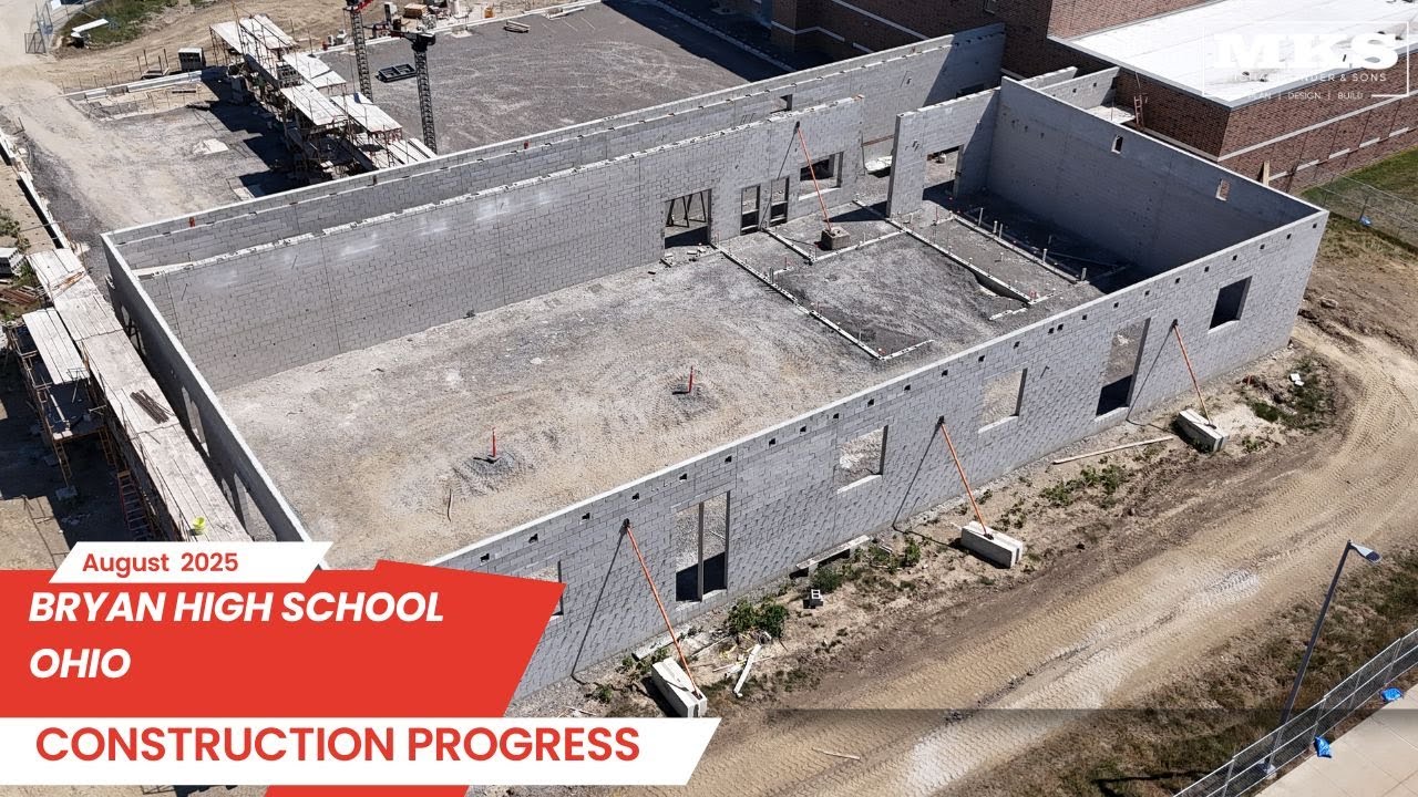 Bryan High School Construction Progression