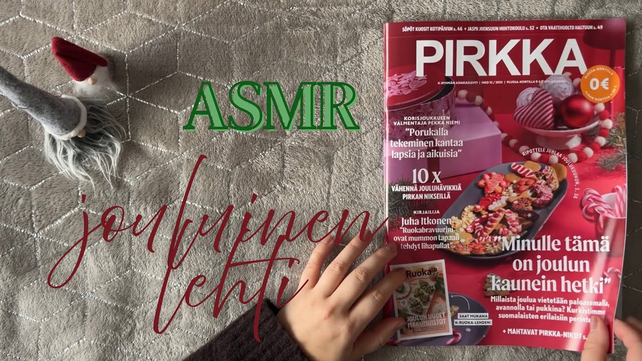 ASMR SUOMI - jouluinen Pirkka-lehti 🎄✨