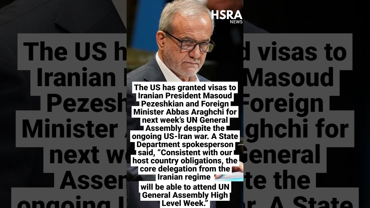 US Grants Iran Leaders Visas for UN General Assembly #shorts #breakingnews #usa #trump #middleeast
