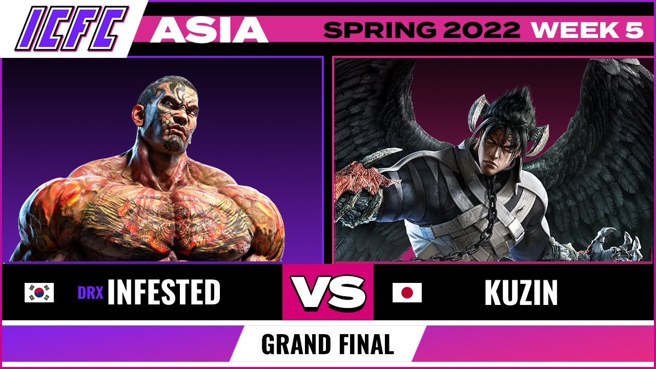 Гранд-финал Infested (Fahkumram) против Kuzin (Devil Jin) — ICFC TEKKEN Asia: весна 2022 — неделя 5