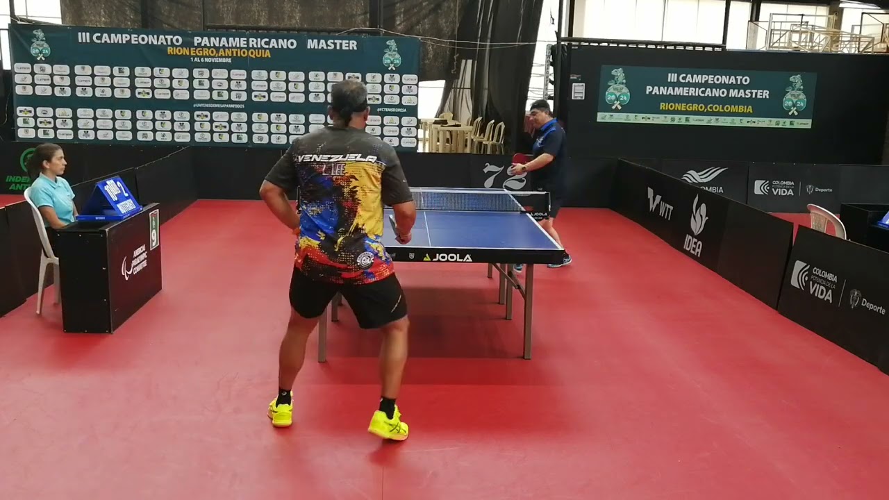 Jorge Goyes (Ecu) vs Leandro Lee (Ven). fase de Grupos Individuales. Cat.+45.