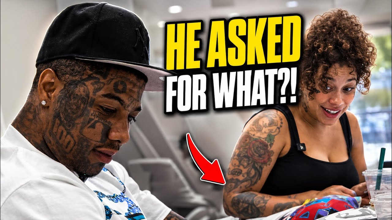 Blueface Makes a WILD Request During His Nail Salon Date With Nevaeh&hellip; 😳😂