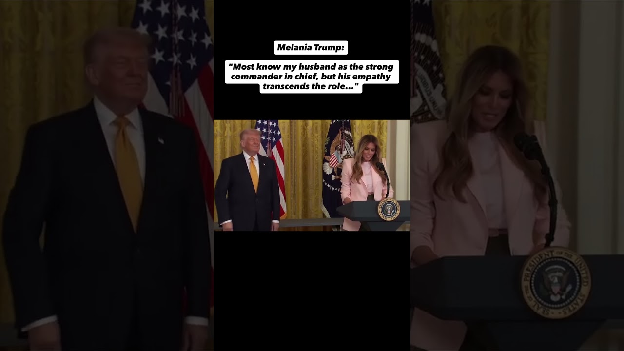 Толпа рассмеялась после того, как Мелания Трамп сказала это о президенте на мероприятии в Белом д...