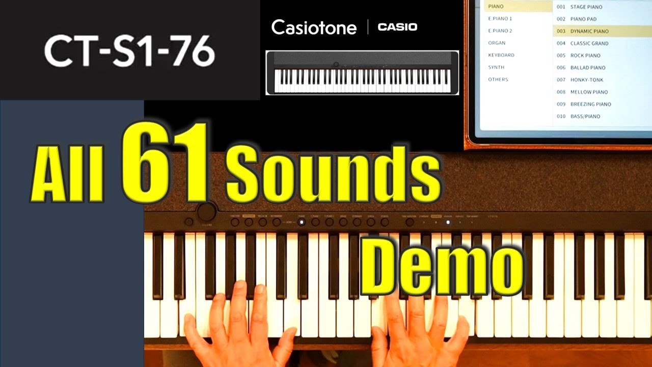 【CT-S1-76】All 61 Sounds Demo！🎹✨ [No Talking]
