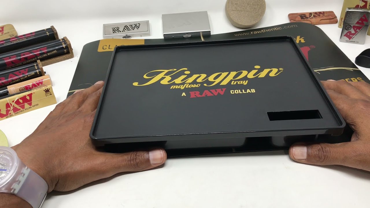 Kingpin Mafioso + Raw rolling tray review