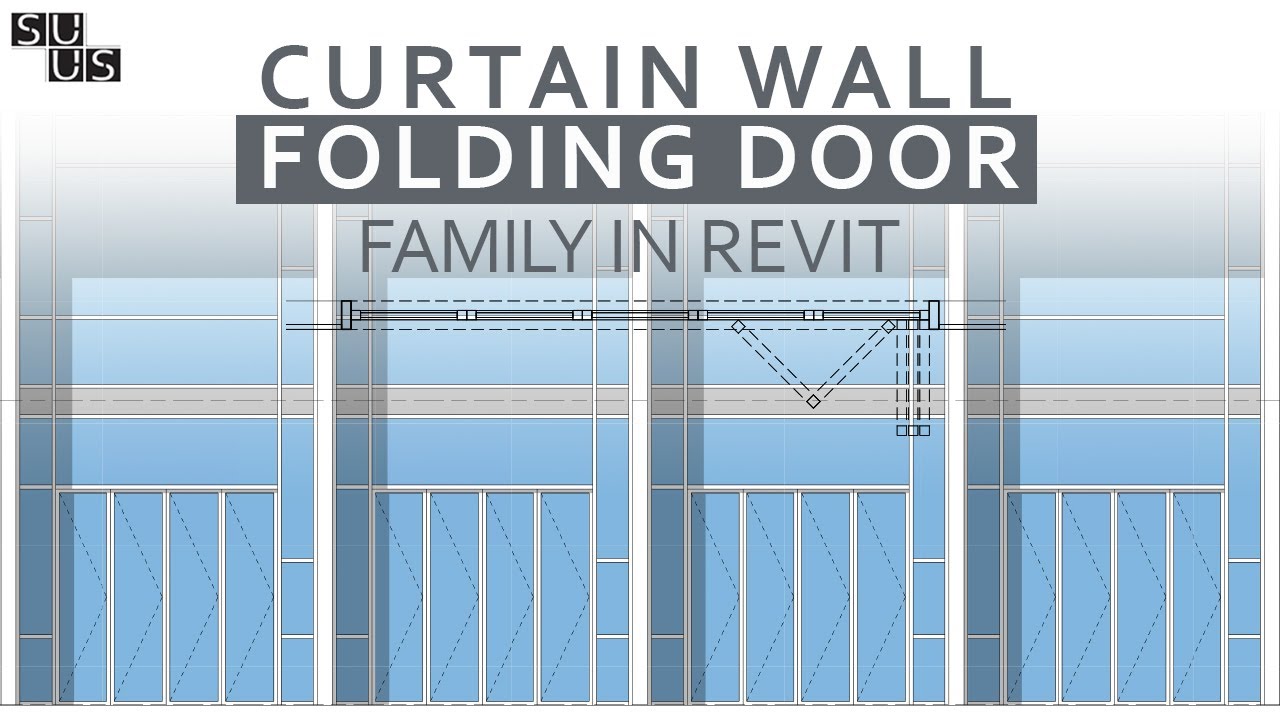 Curtain Wall Folding Door Family With Nested Generic Model Families In Revit