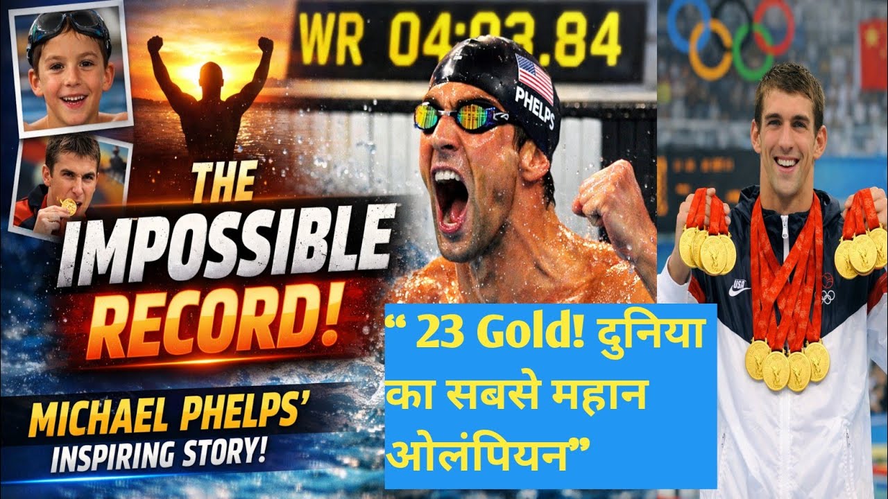 Michael Phelps: क्या ये इंसान है या मछली?🌊😱 | 23 Gold Medals की अनसुनी कहानी🥇🏊