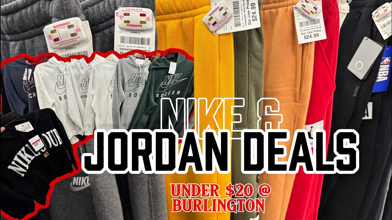 INSANE NIKE & JORDAN CLOTHING STEALS at Burlington! 