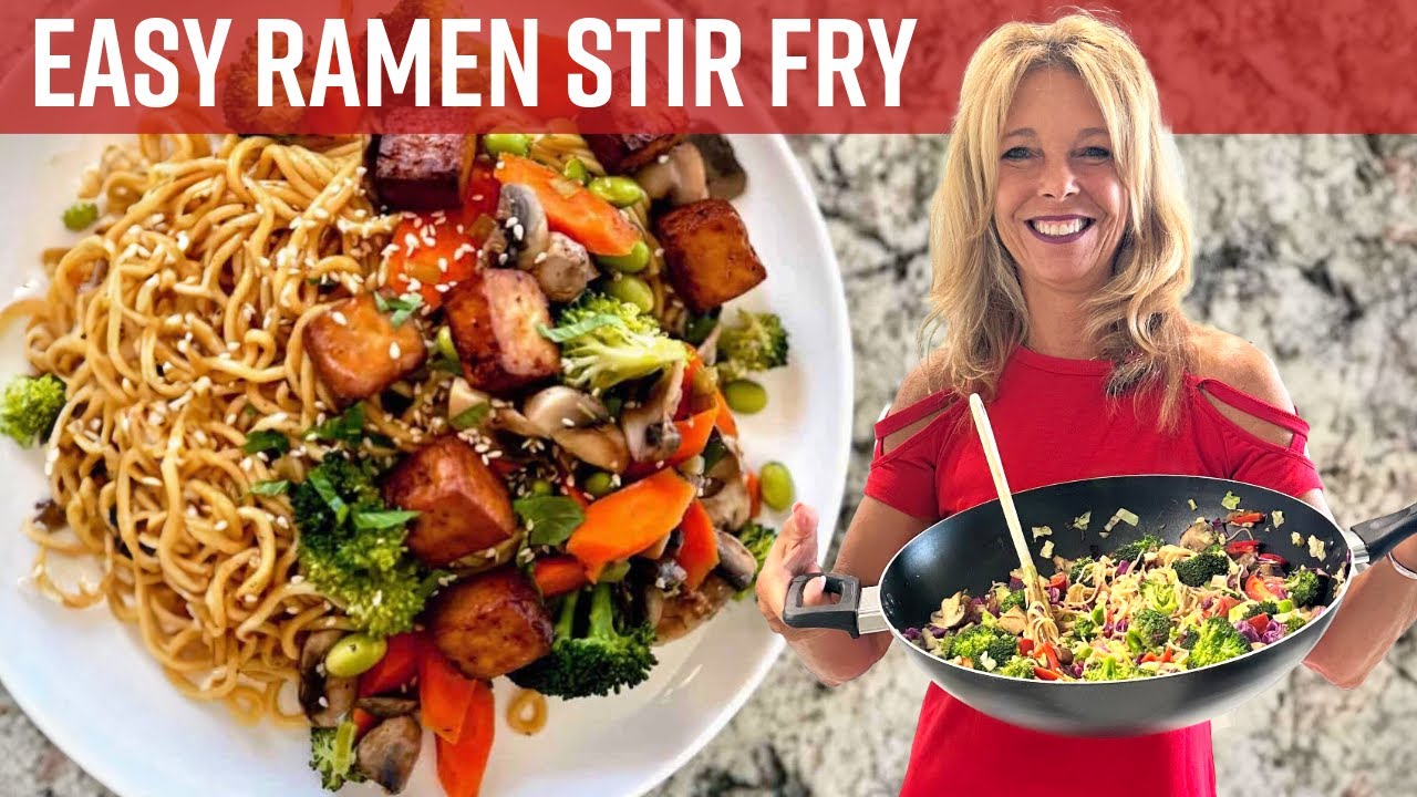 Easy Ramen Noodle Stir Fry  | Kathy's Vegan Kitchen