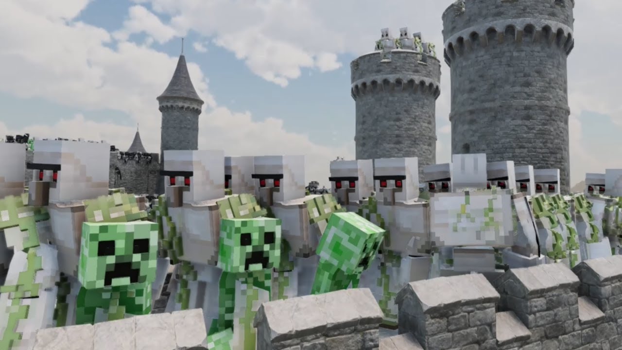 Can Steve Minecraft recapture the castle? Ultimate Epic Battle Simulator 2 UEBS 2