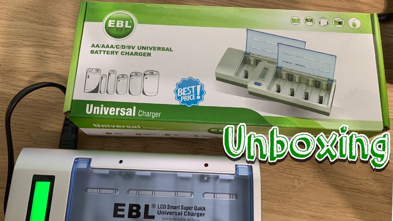 UNBOXING (EBL LCD Smart Super Quick Universal Charger)