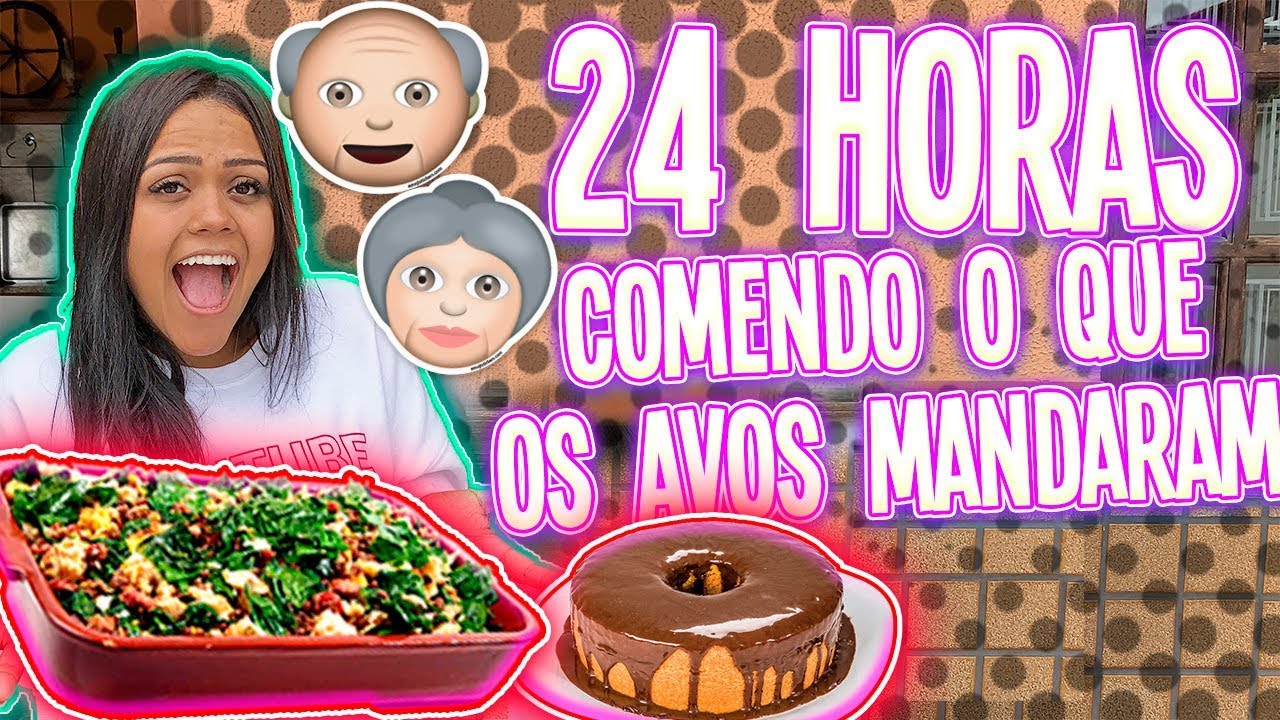 24 HORAS COMENDO O QUE OS AVOS MANDARAM !!!