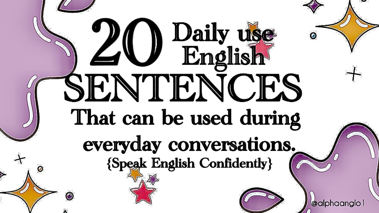 20 Essential Daily-Use English Sentences to Improve Your English |Speak English Confidently.