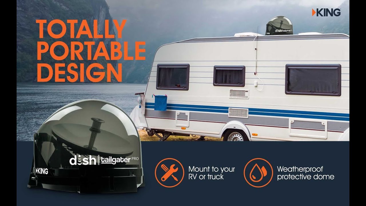 KING DTP4950 DISH Tailgater Pro Bundle - Premium Portable/Roof Mountable