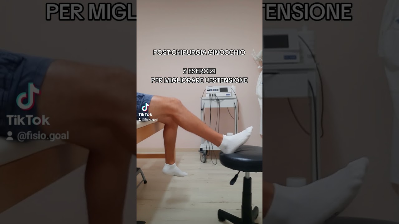 RECUPERO ESTENSIONE GINOCCHIO #fisioterapia #pescara #fisioterapista