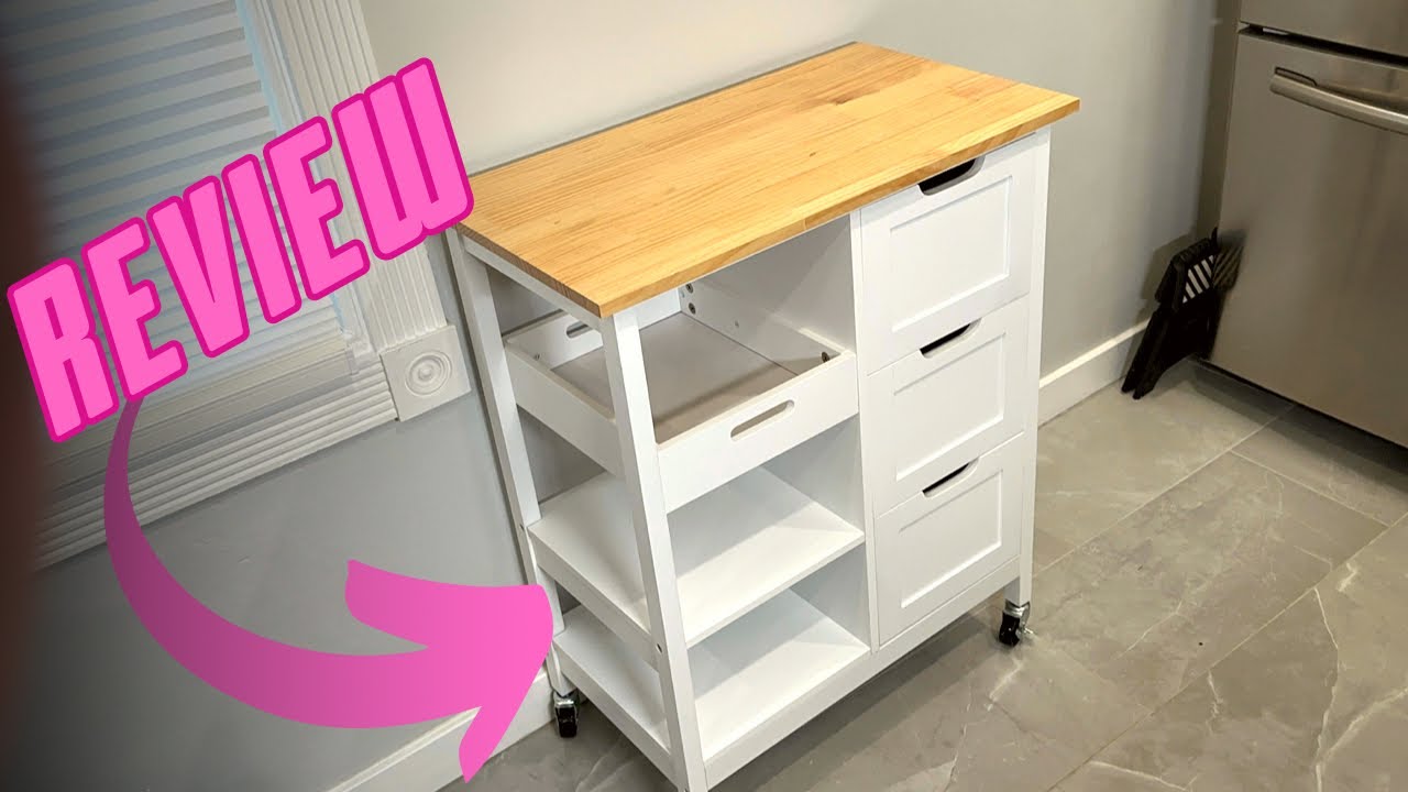 Details, Assembly, & Full Review of the YITAHOME Wood Kitchen Island Cart
