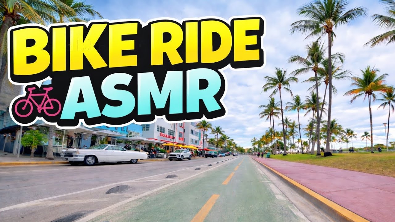 Miami Beach Bike Ride POV | Pure City Sounds ASMR