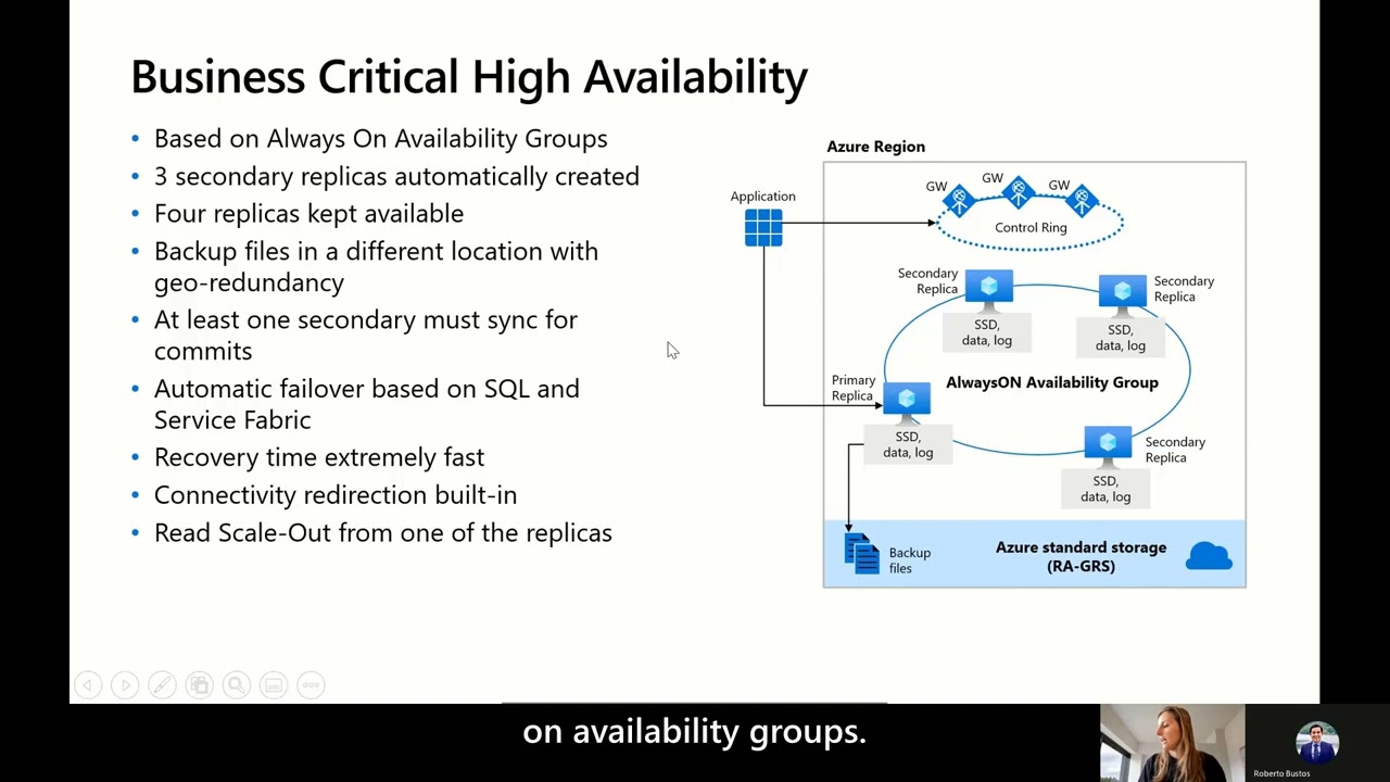 Azure SQL Database High availability & Disaster recovery By Roberto Bustos & Emily Lisa