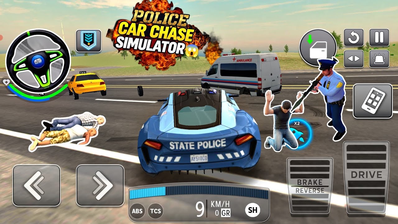 City Police Car Chase | Android 3D GamePolice Car Driving Simulator | Real Chase Action