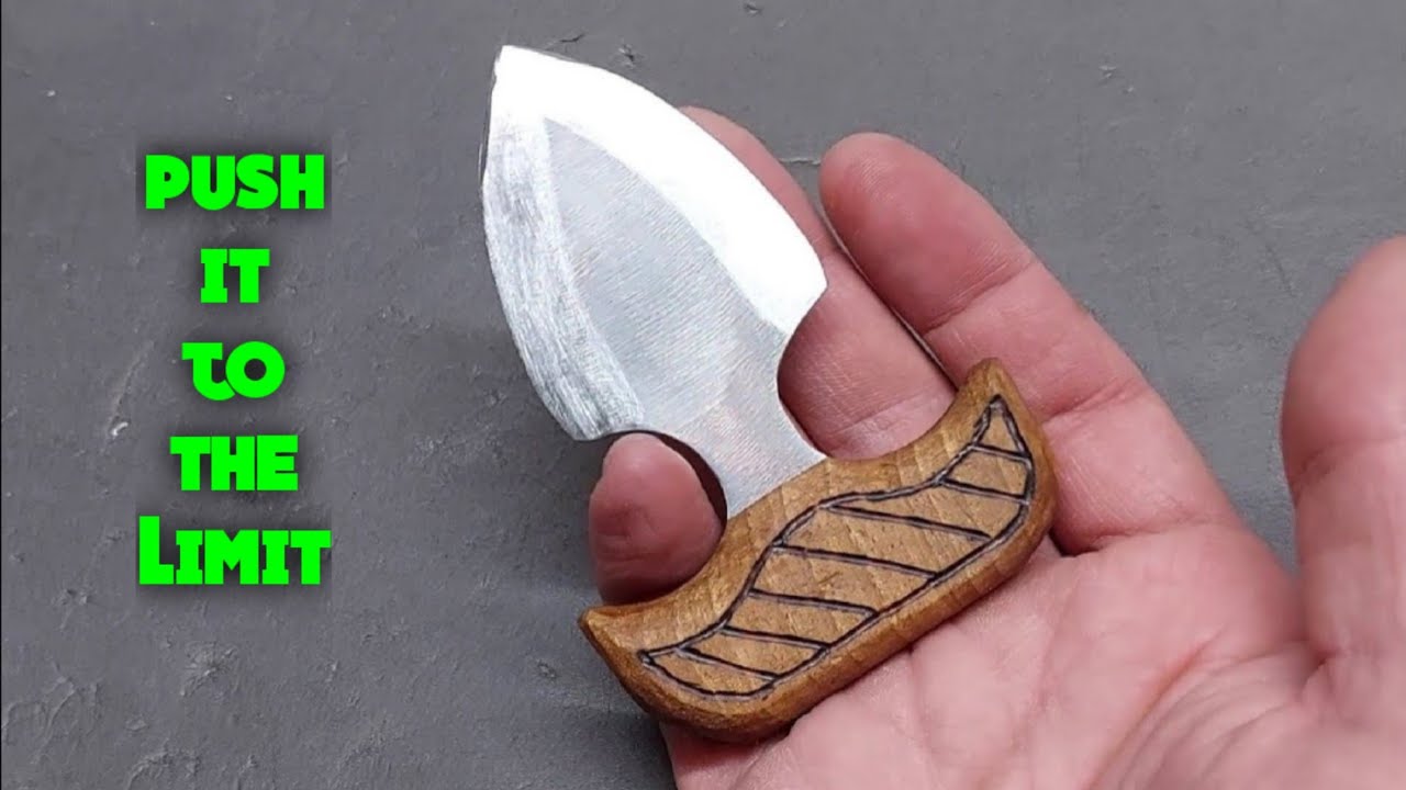 Push Dagger from Scratch making with Powertools fast ! #design #woodworking