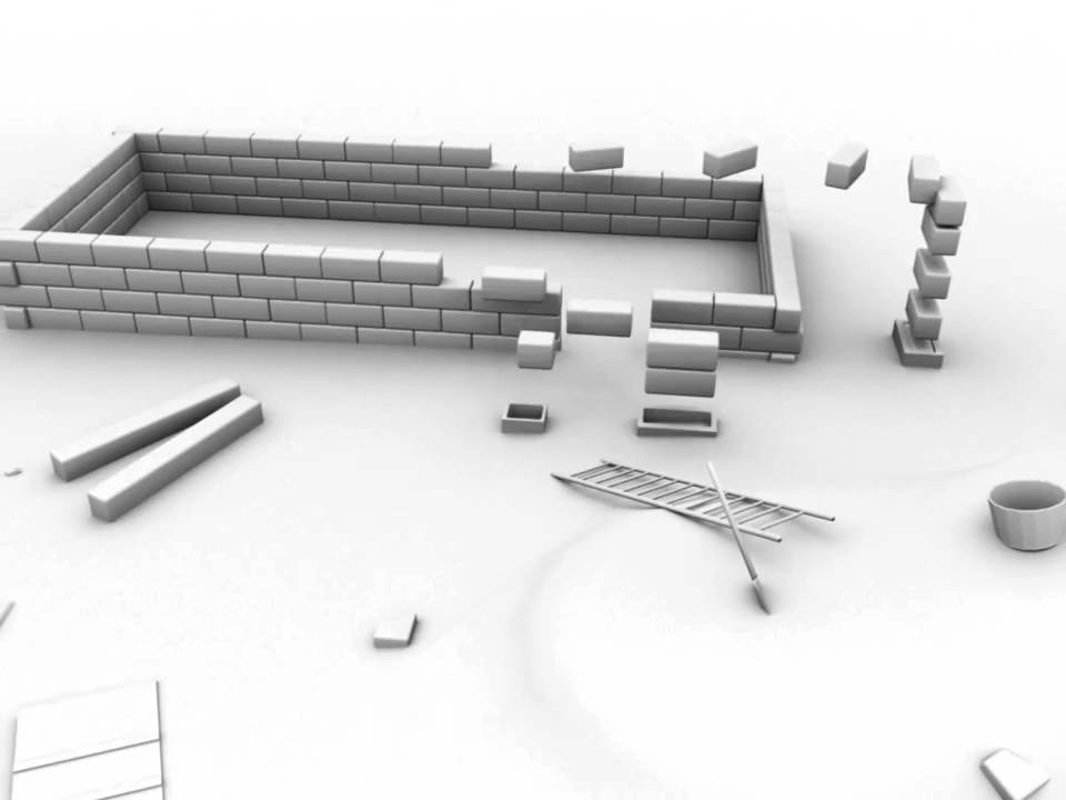 Mud Brick Hut Construction Animation