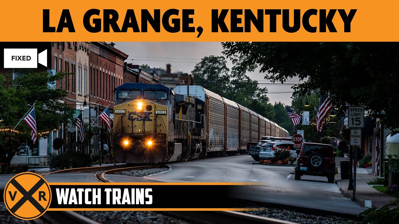La Grange, Kentucky, USA | LIVE Train Camera (Fixed View &ndash; South)
