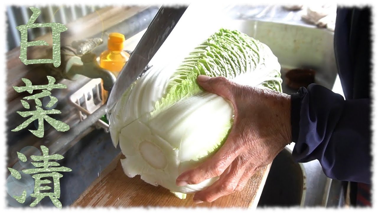 「冬のはじまり」白菜を漬けよう！Let's pickle Chinese cabbage in 