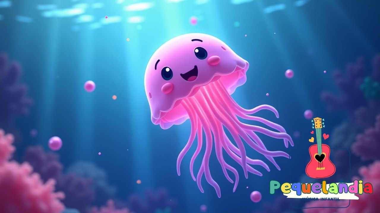 Glu Glu Glu bajo el mar 🪼💗 | canciones infantiles de movimiento suave