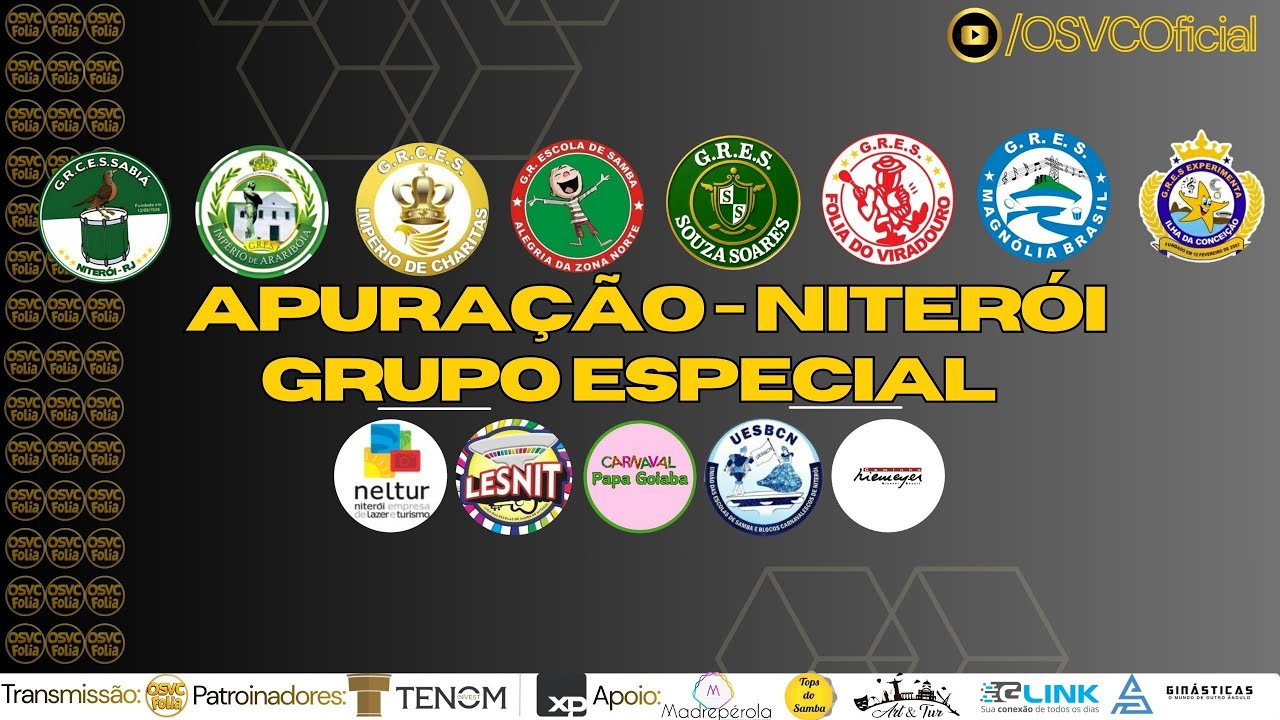 AO VIVO 🔴 Apuração do Grupo Especial do Carnaval de Niterói 2026 | 10/02/26 às 20h | @OSVCFolia