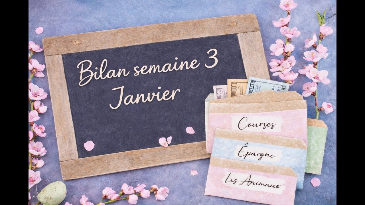ENVELOPPES BUDGET 🌸 Bilan S3 Janvier 2026, défis & Remplissage 🌸