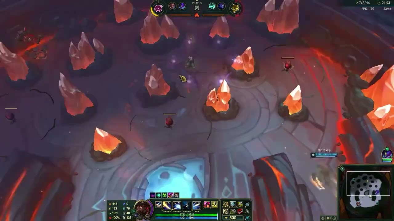 卢仙不语  只是一味的圣枪洗礼 #lol#游戏日常#极限操作#细节操作#游戏