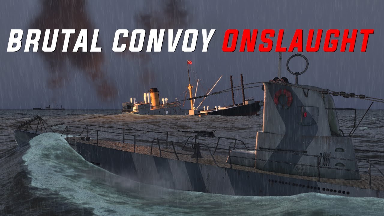 Brutal Convoy Attack on the Surface!  || U-Boat Gameplay!