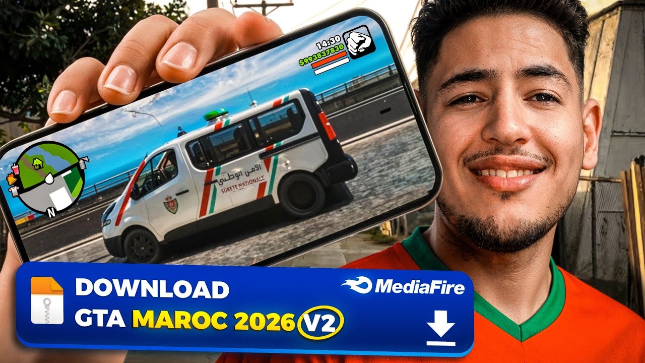تحديث لعبة GTA SA بمود المغرب للاندرويد - GTA San Andreas maroc Pro  🇲🇦 2026