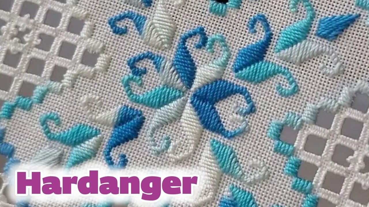 Hand embroidery techniques tutorial  : Hardanger tutorial step by step