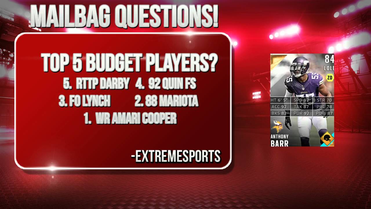 MUT 16 - Top 5 Budget Players In The Game!
