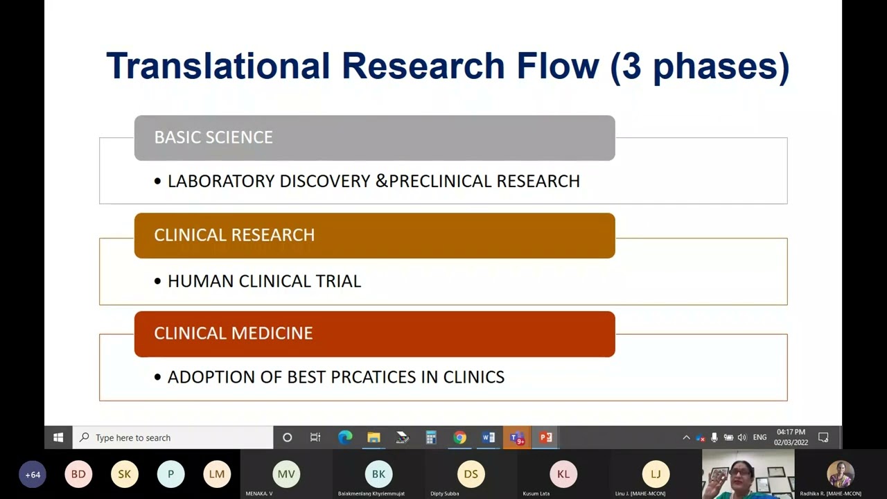 Lecture Series 2 The Process of Translational Research