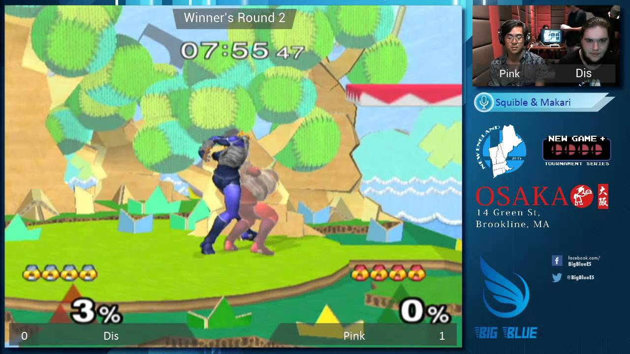 New Game+ XV - Dis (Neutral Sheik) vs Pink (Red Sheik) - SSBM WR2