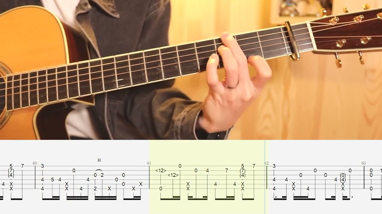 Guitar Tutorial: Just The Two of Us -  Sungha Jung Tabs | Fingerstyle Tabs