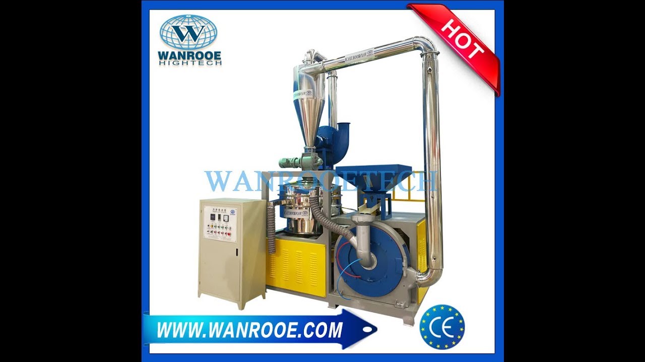 EVA PP PET Plastic Pulverizer for PVC Recycling, Rotational Molding, Compounding and Master batching