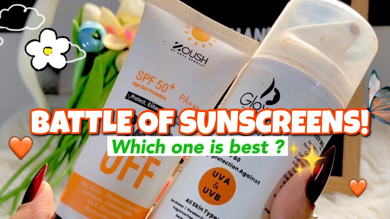 Zoush Rays Off vs Glowphil What a Glow sunscreen🧡✨ Decide which one is better for you🎀