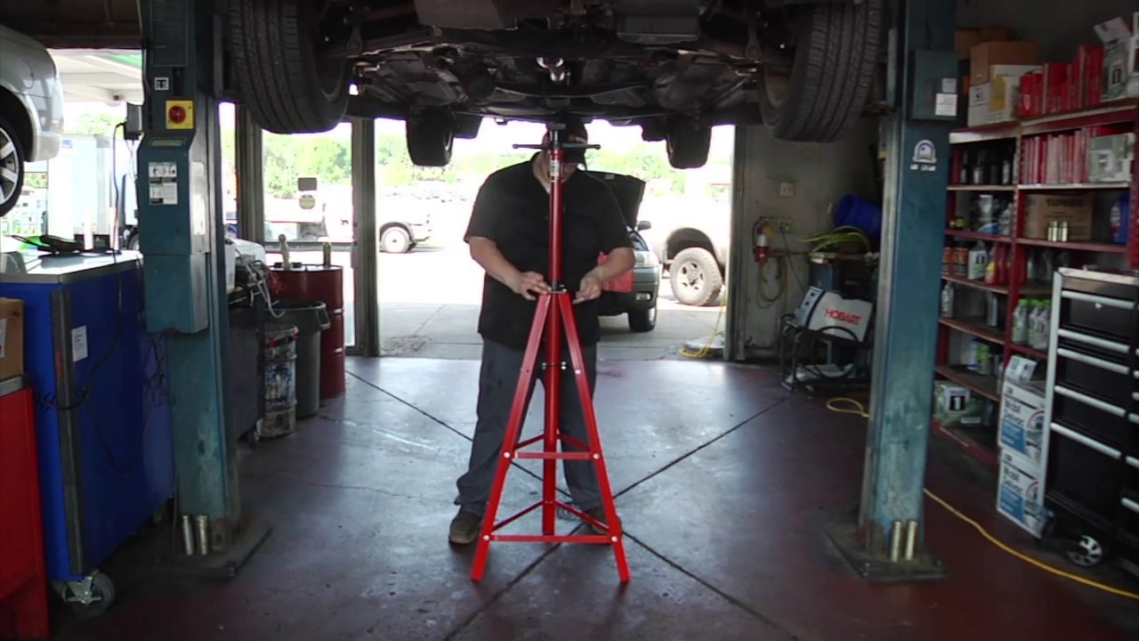 Strongway High-Position Hoist Stand - 2-Ton Capacity, 48 3/484 1/2 Lift Range