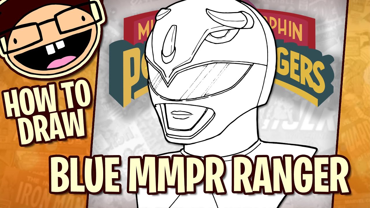How to Draw BLUE RANGER / BILLY (Mighty Morphin Power Rangers) | Narrated Step-by-Step Tutorial