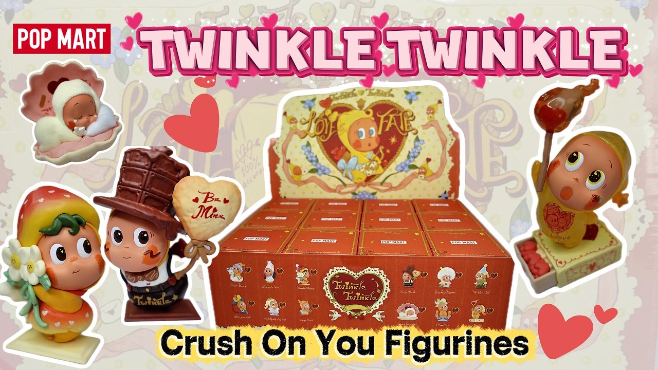 Valentine’s Special 💘 Twinkle Twinkle Crush On You Figurines FULL SET Unboxing | POPMART