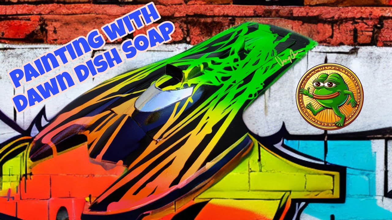 HOW TO PAINT AN RC BOAT WITH DAWN DISH SOAP
