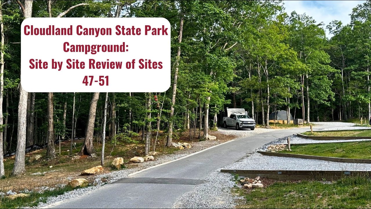 Cloudland Canyon State Park Campground: Site by Site Tour of Sites 47-51