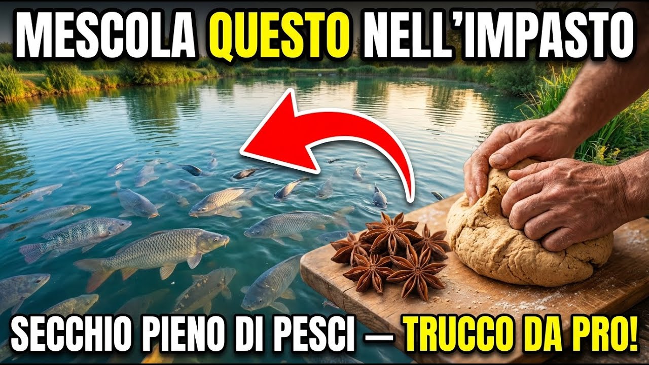 I pesci impazziscono per questo impasto — preparalo ORA e non torni mai a mani vuote!